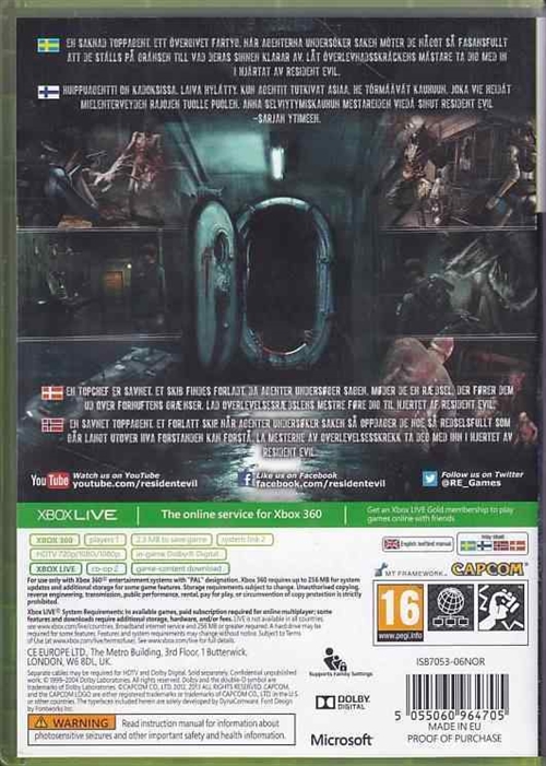 Resident Evil Revelations - XBOX 360 (B Grade) (Genbrug)